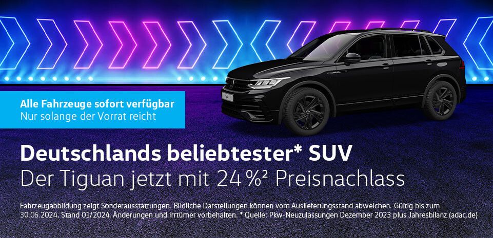Volkswagen Tiguan mit 24 % Preisvorteil